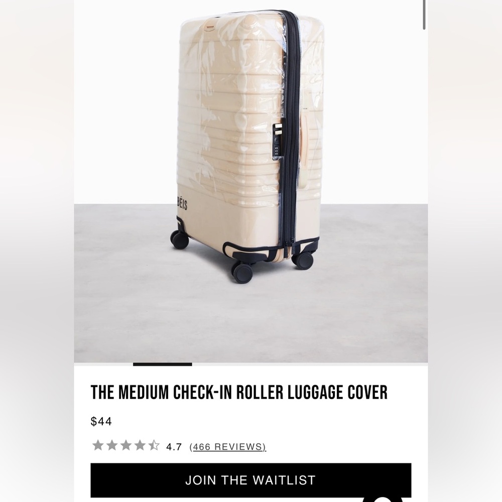 BEIS MEDIUM CHECK-IN LUGGAGE COVER- 26”